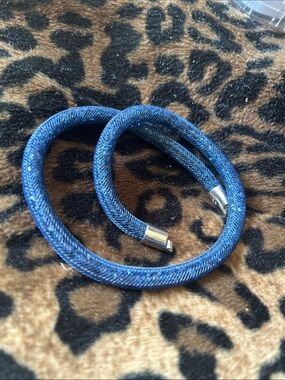 Swarovski Stardust blue soarkly bracelet or choker